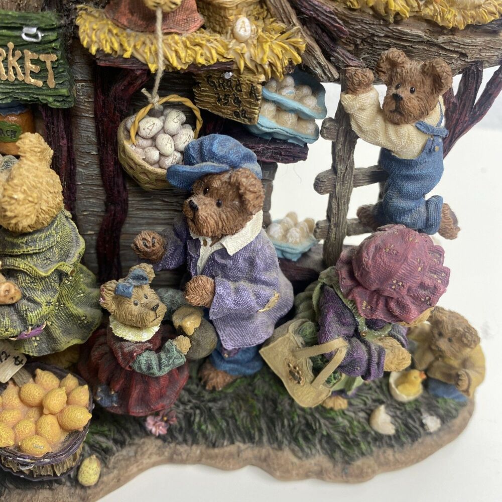 Boyds Bears Danbury Mint Farmers Market Collector Clock Works - Picture 7 of 16